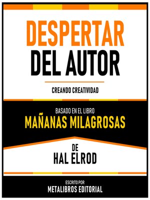 cover image of Despertar Del Autor--Basado En El Libro Mañanas Milagrosas De Hal Elrod